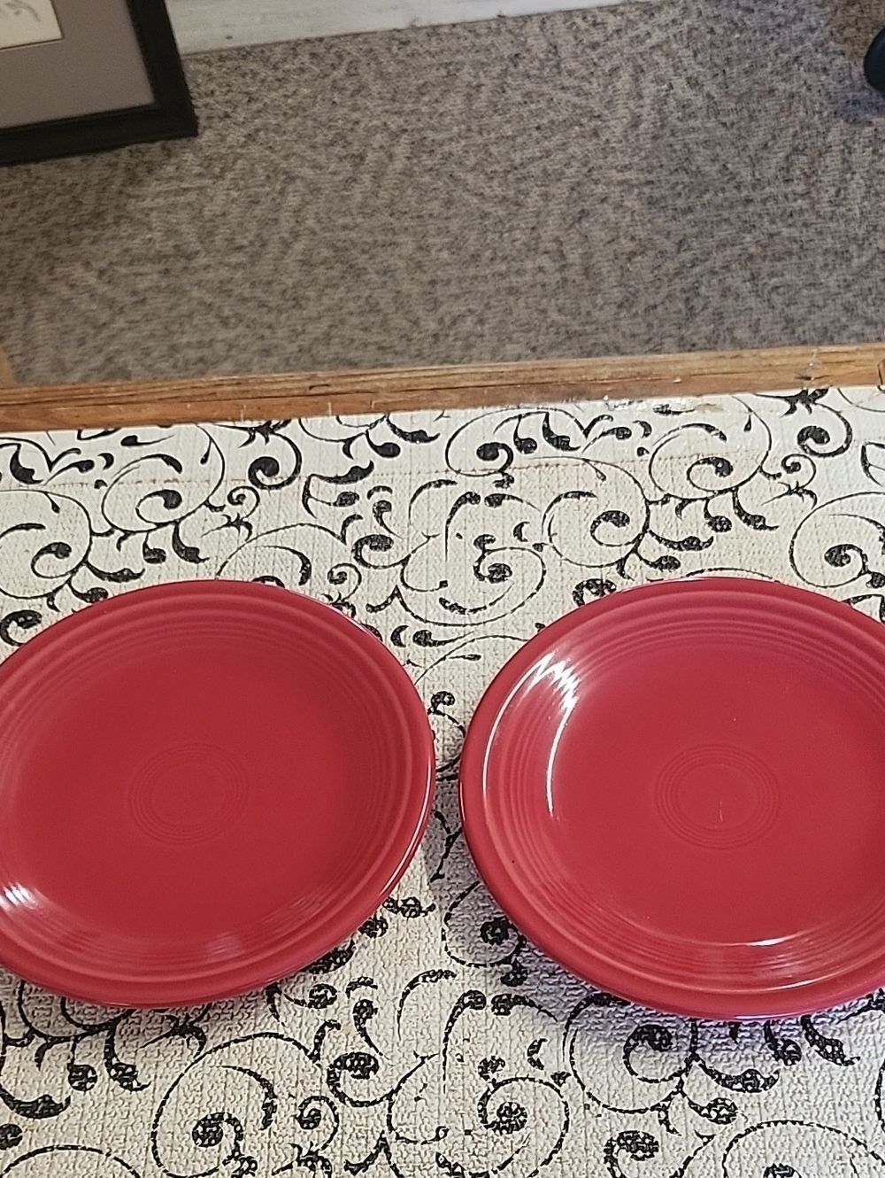 Fiesta Red  Salaf Plates - Set of 2